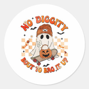 Sticker Rond Botte super Pas de goutte Diggity Pour L'Enfoncer