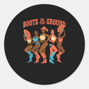 Sticker Rond Bottes Sur Le Terrain