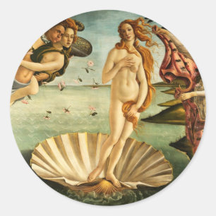 Sticker Rond Botticelli Naissance De La Peinture D'Art Renaissa