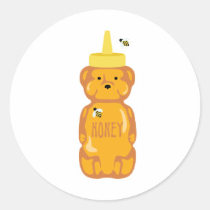 Sticker Rond Bottle de Honey