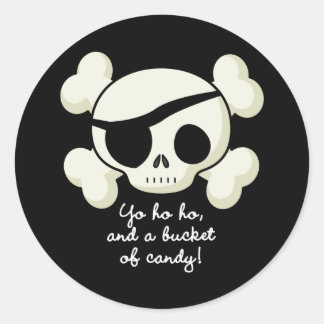 Sticker Rond Bouche de pirate de bonbon