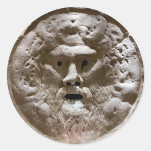 Sticker Rond Bouche de vérité