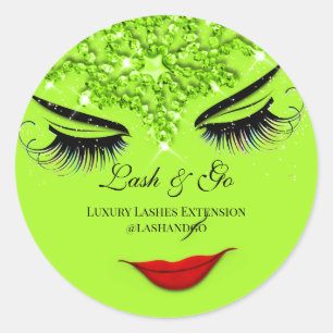 Sticker Rond Boucles d'extension de courge de maquillage Artist
