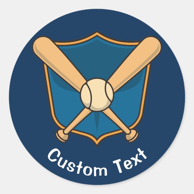 Sticker Rond Bouclier de baseball (Devant)