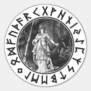 Sticker Rond Bouclier de Freya