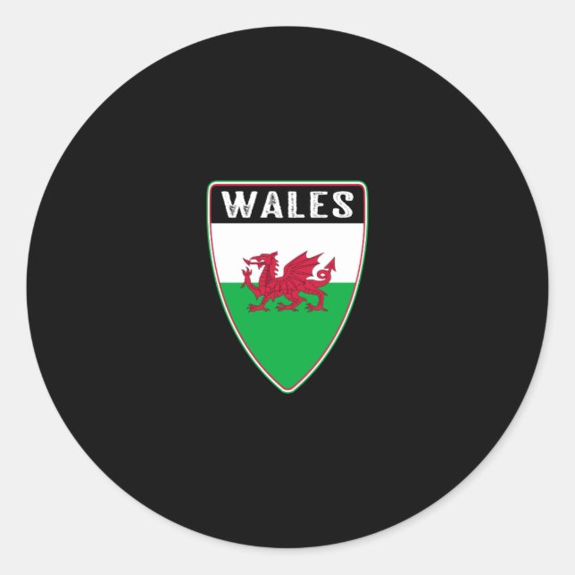 Sticker Rond Bouclier gallois (Devant)