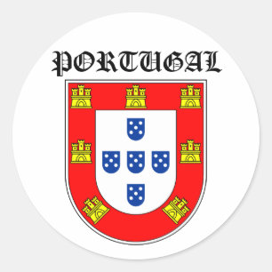 Sticker Rond Bouclier le Portugal