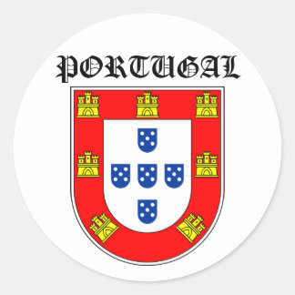 Sticker Rond Bouclier le Portugal