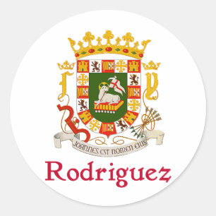 Sticker Rond _ Bouclier Porto Rico