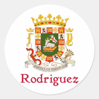 Sticker Rond _ Bouclier Porto Rico
