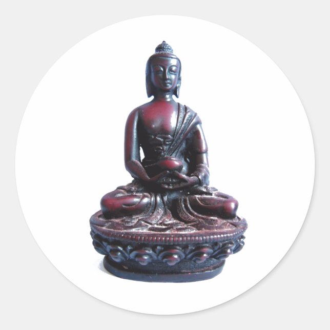 Sticker Rond Bouddha médical (Devant)