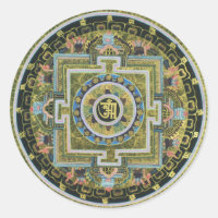 Bouddhisme tantrique tibétain vintage Mandala Than
