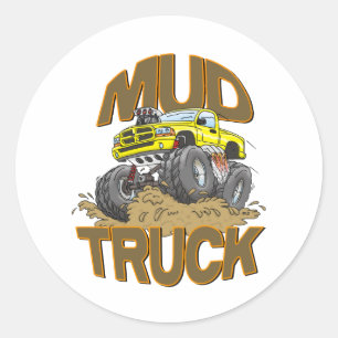 Sticker Rond Boue Truck Dodge