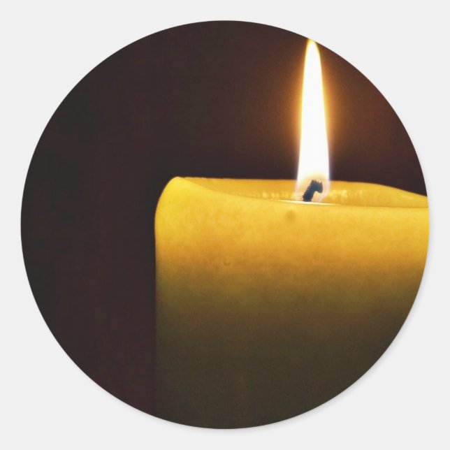 Sticker Rond Bougie (Devant)