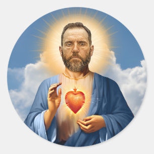 Sticker Rond Bougie de prière Saint Jack Smith