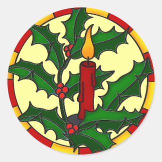Sticker Rond Bougie unique et sainte