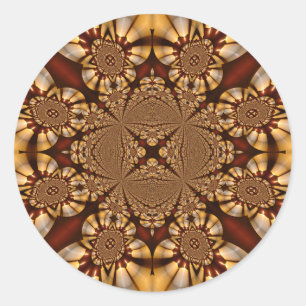 Sticker Rond Bougies de blanc de fenêtres en verre teinté de