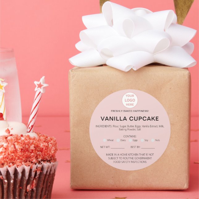 Sticker Rond Boulangerie Accueil Allergie Licence légale Sticke (Fête)