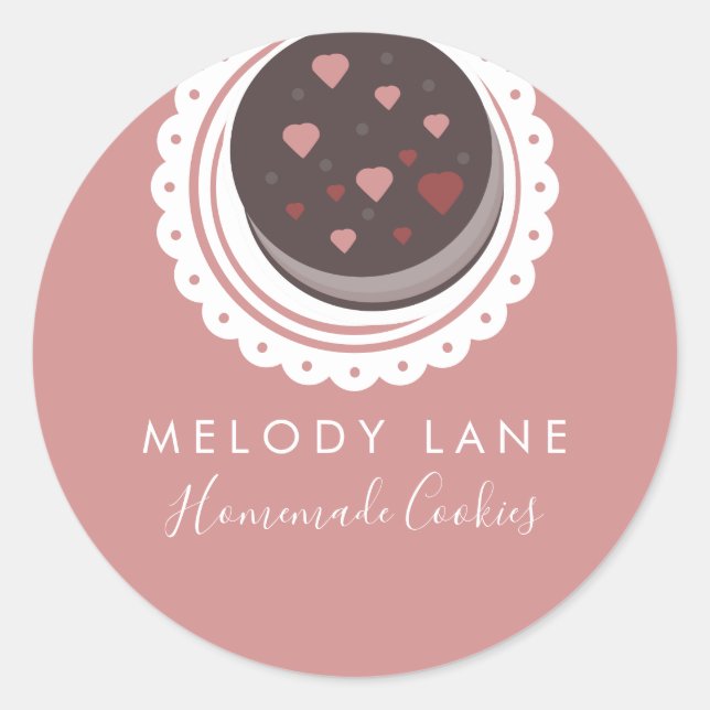 Sticker Rond Boulangerie biscuits maison Biscuits Dolly Draly (Devant)