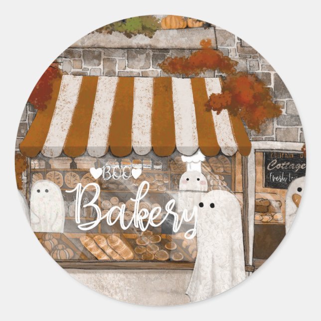 Sticker Rond Boulangerie Boo (Devant)