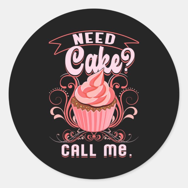 Sticker Rond Boulangerie boulangerie Bake Bake Pain Idée cadeau (Devant)