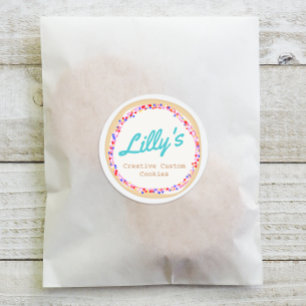 Sticker Rond Boulangerie customisée Cuisine personnalisée