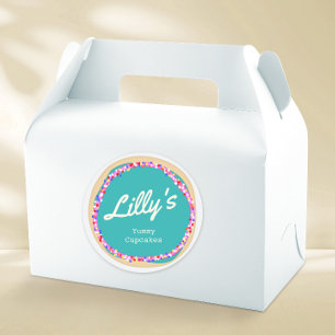 Sticker Rond Boulangerie customisée Cupcake personnalisé