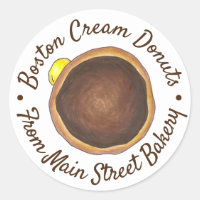 Boulangerie de beignet à la crème de Boston fait m