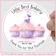 Boulangerie de Cupcakes Roses Personnalisables Mer