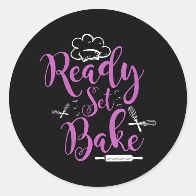 Sticker Rond Boulangerie de pâtisserie de Cupcake Drôle pour le (Devant)