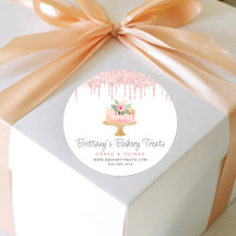 Boulangerie Gâteau Blush Parties scintillant Rose 