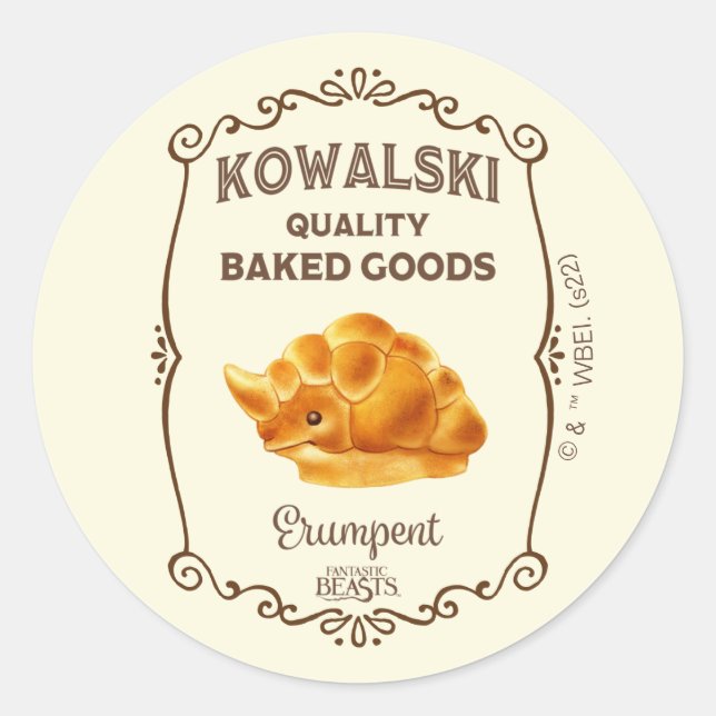 Sticker Rond Boulangerie Kowalski - Erumpent (Devant)