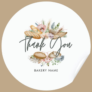 Sticker Rond Boulangerie Pâtisserie Merci maison