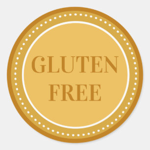Sticker Rond Boulangerie sans gluten Sécurité des allergies ali
