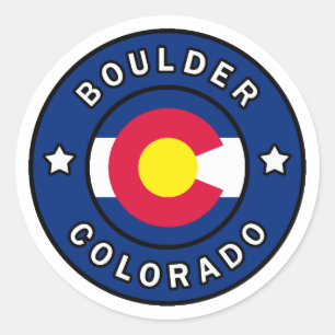 Sticker Rond Boulder Colorado