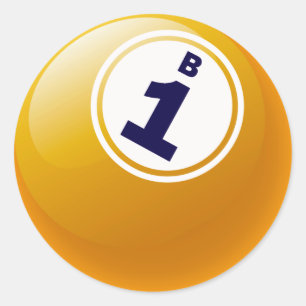 STICKER ROND BOULE DE BINGO-TEST DE B1