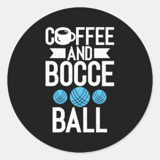 Sticker Rond Boule De Café Et Bocce