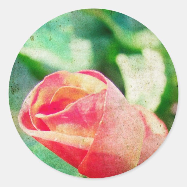 Sticker Rond Boule de fleurs (Devant)