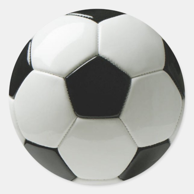 Sticker Rond Boule de football (Devant)
