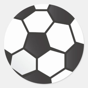 Sticker Rond Boule de football