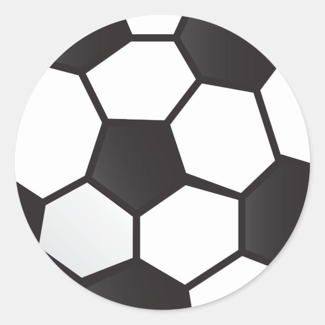 Sticker Rond Boule de football (Devant)