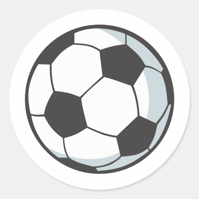 Sticker Rond Boule de football (Devant)
