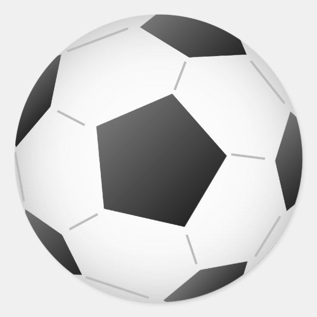 Sticker Rond Boule de football (Devant)