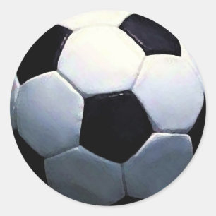 Sticker Rond Boule de football