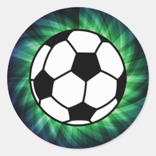 Sticker Rond Boule de football