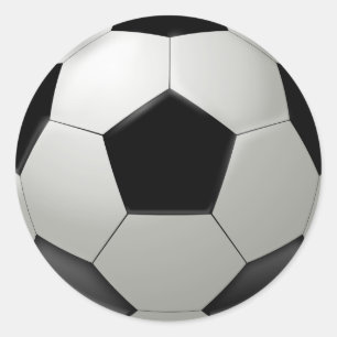 Sticker Rond Boule de football