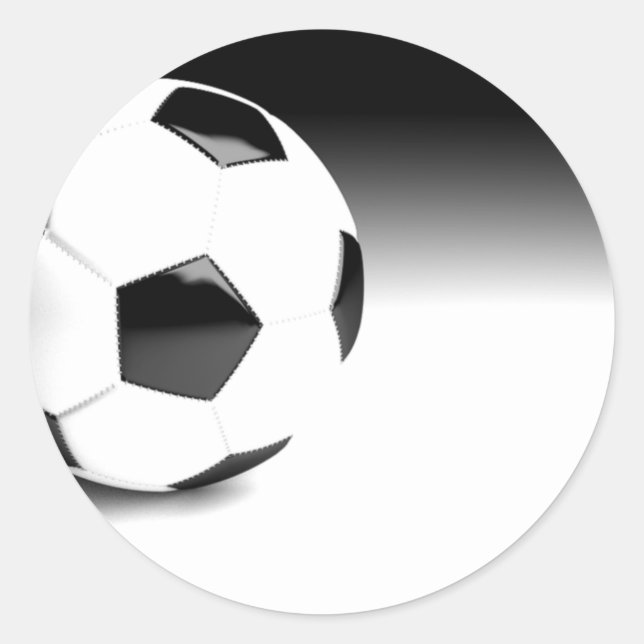 Sticker Rond Boule de football (Devant)