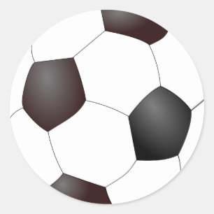 Sticker Rond Boule de football