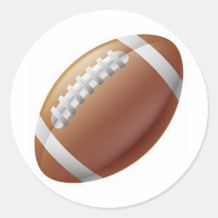 Sticker Rond Boule de football américain