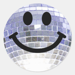 Sticker Rond Boule Disco